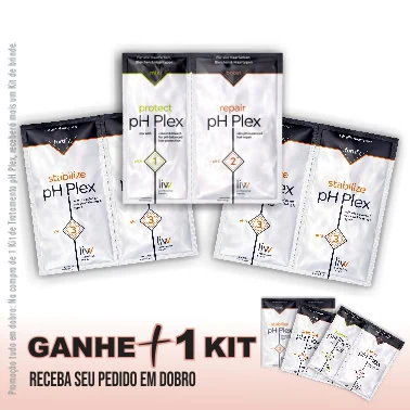 pH Plex Kit de Reconstrução Capilar – Tratamento Completo para 1 Mês