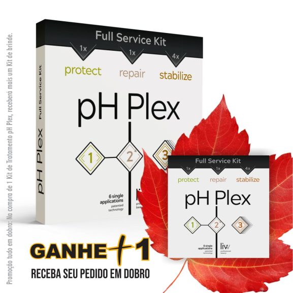 pH Plex Kit de Reconstrução Capilar – Tratamento Completo para 1 Mês
