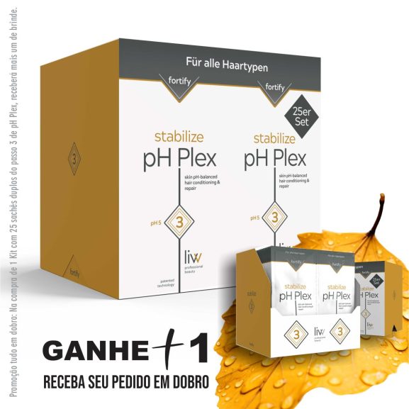 Creme Reconstrutor pH Plex – 25 sachês duplos passo 3